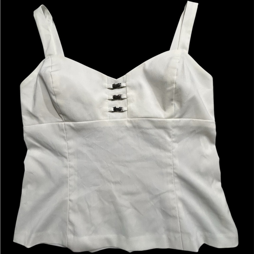 Caché white tank top